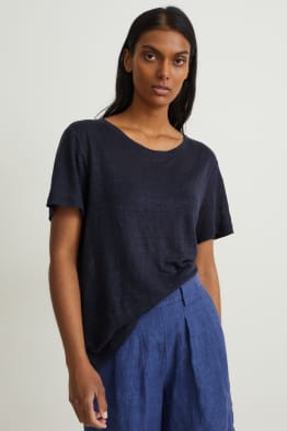 Leinen-T-Shirt