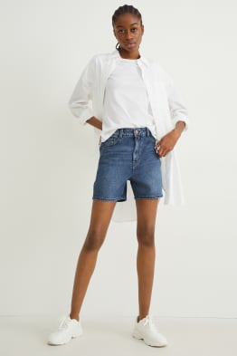 Short en jean - high waist - LYCRA®