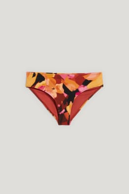 Bikini bottoms - mid-rise waist - LYCRA® XTRA LIFE™ - patterned
