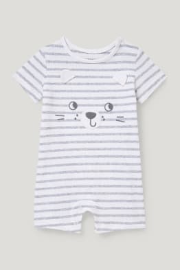 Baby-Schlafanzug - gestreift