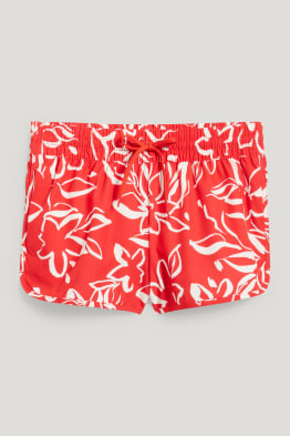 Badeshorts - LYCRA® - geblümt