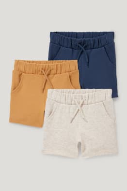 Lot de 3 - shorts en molleton pour bébé