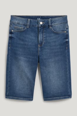 Jeans-Bermudas - Mid Waist - Jog Denim - LYCRA®