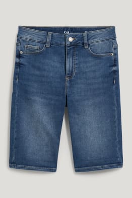 Bermuda vaquera - mid waist - jog denim - LYCRA®