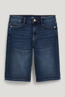 Jeans-Bermudas - Mid Waist - Jog Denim - LYCRA®