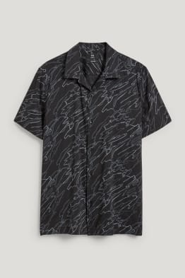 Shirt - slim fit - lapel collar - easy-iron