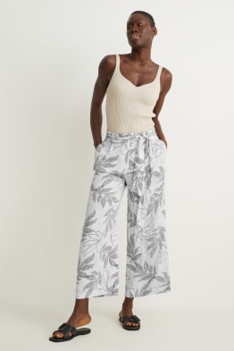 Pantalons de tela - high waist - palazzo