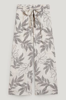 Pantalons de tela - high waist - palazzo
