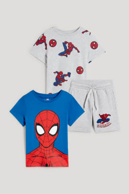Spider-Man - set - 2 T-shirts en sweatshort