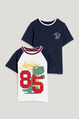 Multipack 2er - Dino - Kurzarmshirt