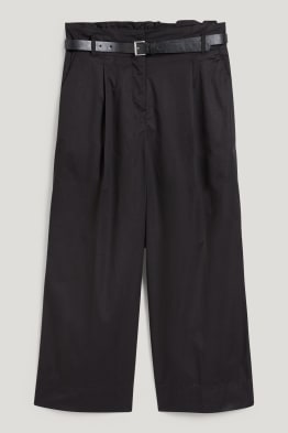 Cloth trousers - high waist - wide leg