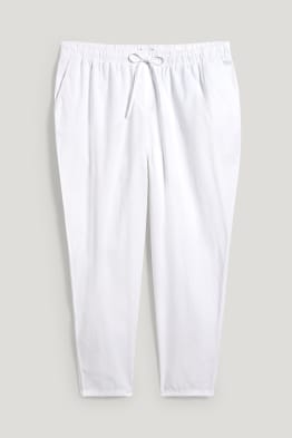 Pantalon - mid waist - coupe fuselée