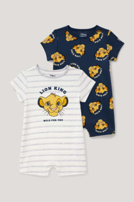 Lot de 2 - Le Roi Lion - pyjamas bébé