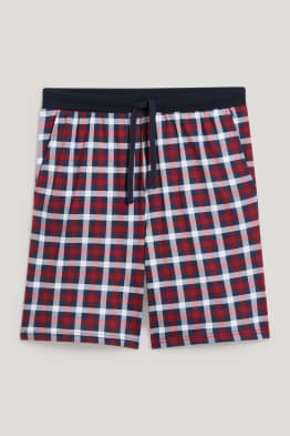 Pyjamashorts - kariert