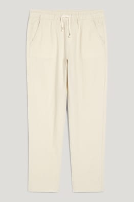 Trousers - linen blend