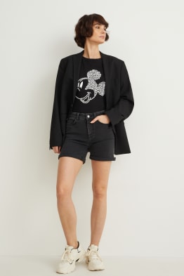 Jeans-Shorts - Mid Waist