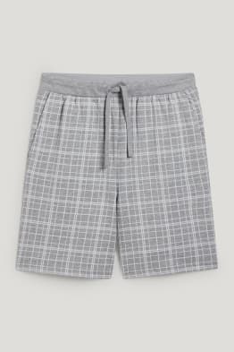 Pantalons de pijama curts - de quadres