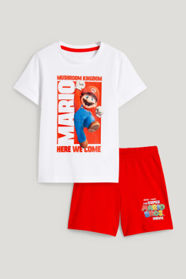 Super Mario Bros.- pijama corto - 2 piezas