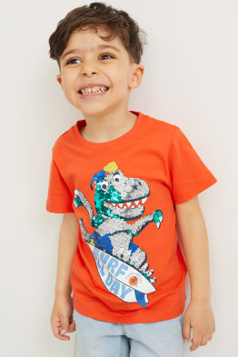 Dinosaure - T-shirt - matière brillante
