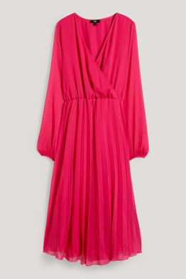 Chiffon-Kleid - plissiert