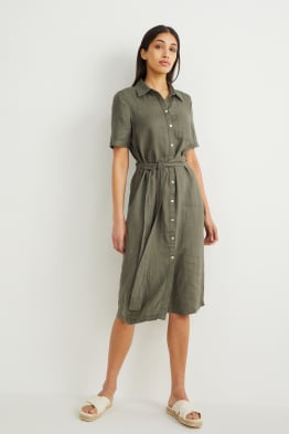 Leinen-Blusenkleid