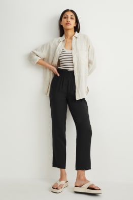 Pantaloni di stoffa - vita media - relaxed fit