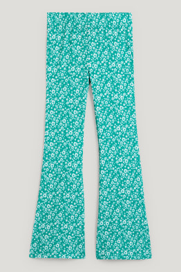 Flared legging - gebloemd