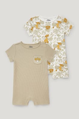 Multipack of 2 - The Lion King - baby sleepsuit