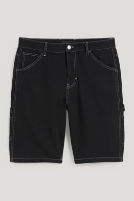 Short cargo en jean