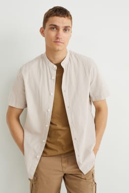Chemise - regular fit - encolure montante