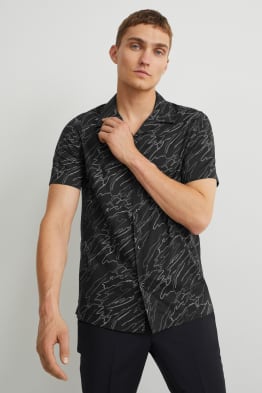 Shirt - slim fit - lapel collar - easy-iron