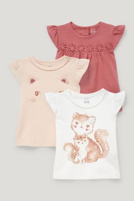 Multipack 3er - Baby-Kurzarmshirt
