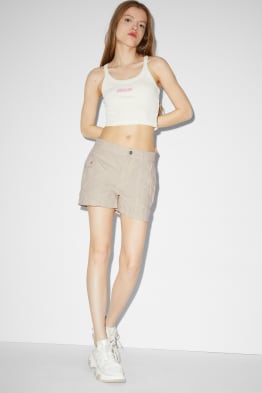 CLOCKHOUSE - pantalons curts cargo - low waist