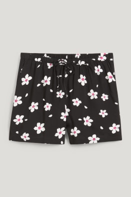 CLOCKHOUSE - short - mid waist - à fleurs