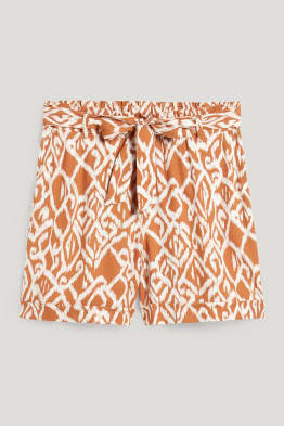 Short - mid waist - à motif