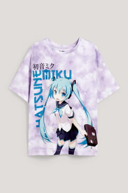 Hatsune Miku - tričko s krátkým rukávem - se vzorem