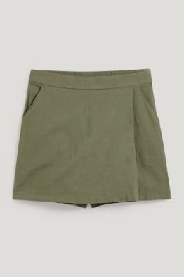 Jupe short - lin mélangé