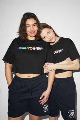 CLOCKHOUSE - camiseta crop - unisex - PRIDE