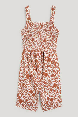Korte zwangerschapsjumpsuit - met patroon