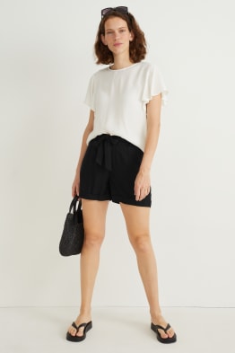 Pantalons curts - high waist