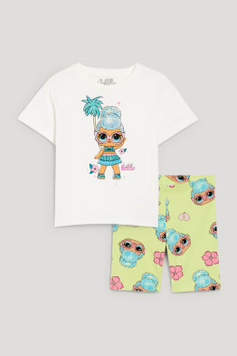 L.O.L. Surprise - set - short sleeve T-shirt and cycling shorts