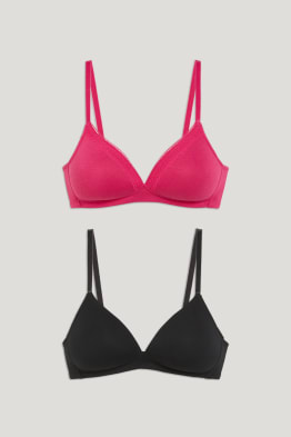 Lot de 2 - soutien-gorge sans armatures - ampliforme