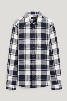 Overhemd - regular fit - geruit