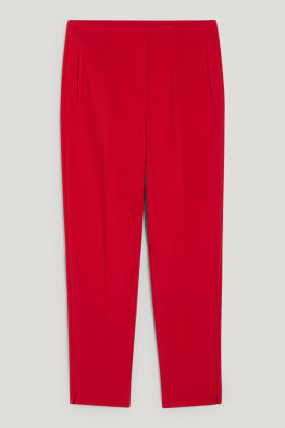Pantalon de toile - high waist - tapered fit