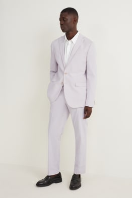 Broek uit het combi-systeem - slim fit - gestreept