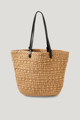Bolso shopper de paja