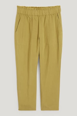 Cloth trousers - high waist - tapered fit