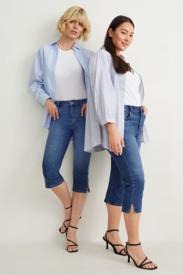 Jean capri - mid waist - slim fit