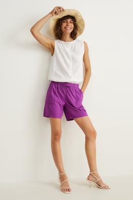 Pantalons curts - high waist