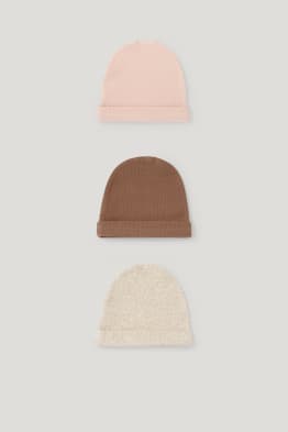 Lot de 3 - bonnets pour bébé